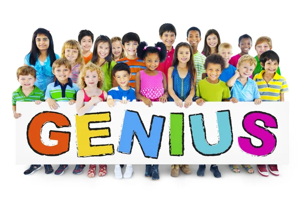 Group of Children with Genius Concept — Stock Photo, Image