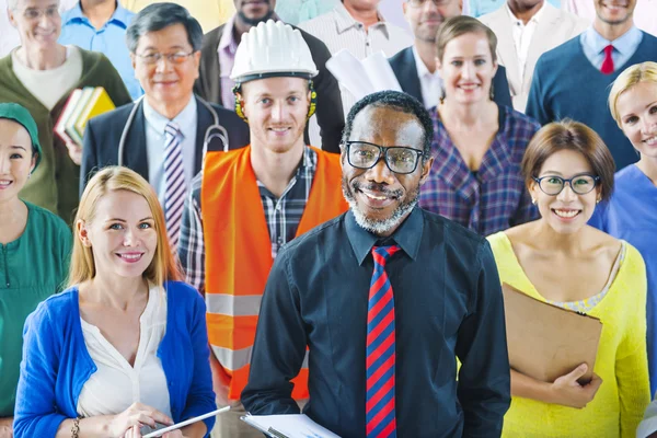 Grupo de personas con diversas profesiones — Foto de Stock