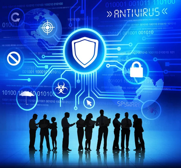 Business People and Antivirus Concepts — Stock Photo, Image