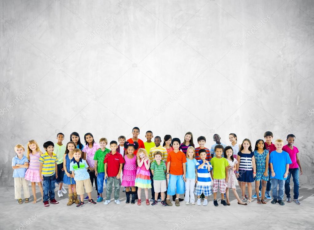 Large Group of Student Standing