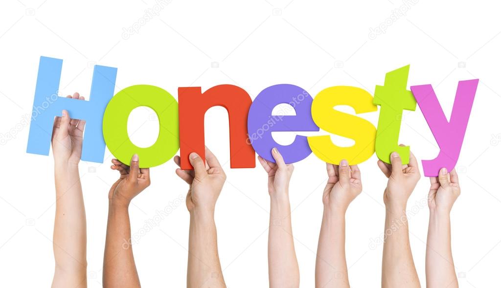 Diverse People Holding Letters Honesty