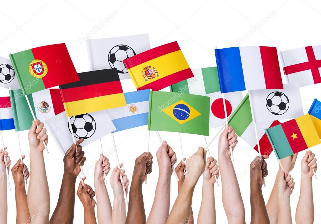 Hands holding countries Flags — Stock Photo © Rawpixel 52451785