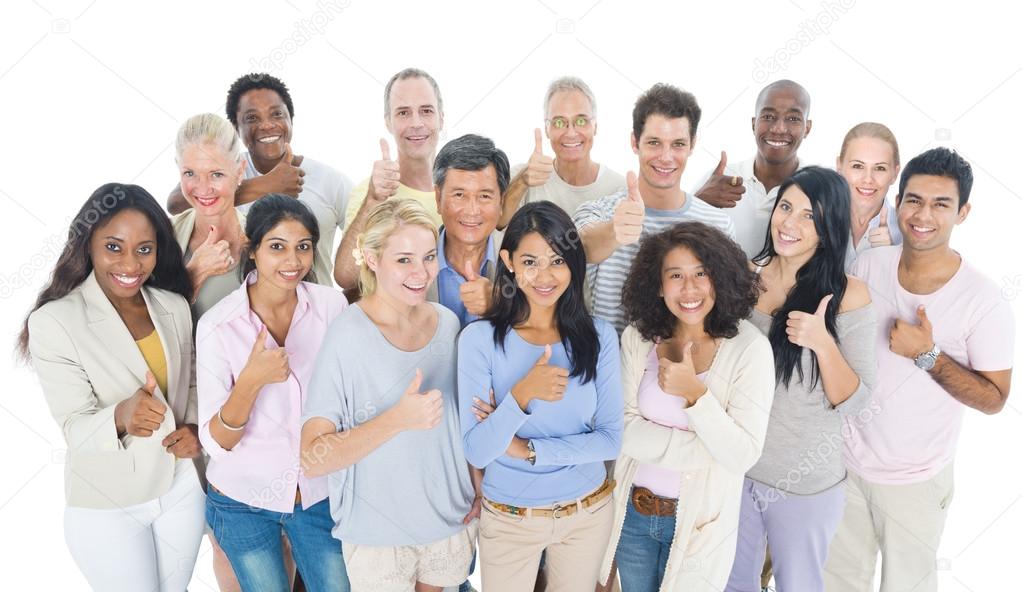 Group of People showing thumbs up