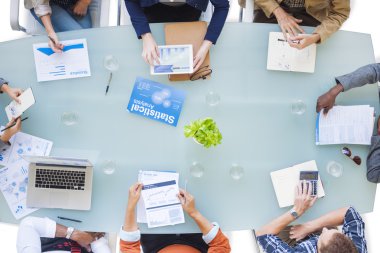 Toplantıda iş adamları