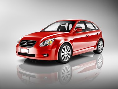 Kırmızı sedan