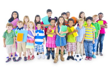 çocukların büyük bir grup