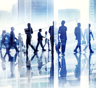 iş insanların meşgul hayat soyut resim