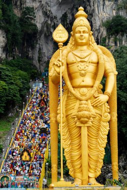 Batu mağaraları Hindu Thaipusam Festivali sırasında
