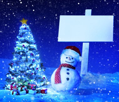 kopya alanı ile Noel tatili