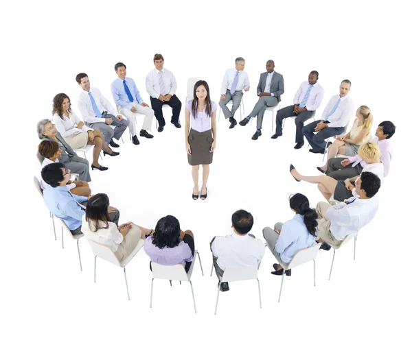 Empresários em reunião — Fotografia de Stock