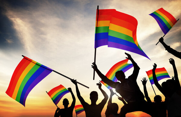People Holding Rainbow Flags