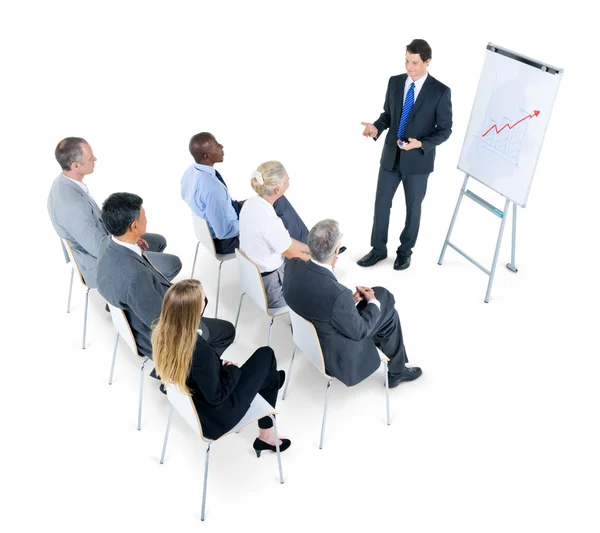 Business mensen luisteren presentatie — Stockfoto