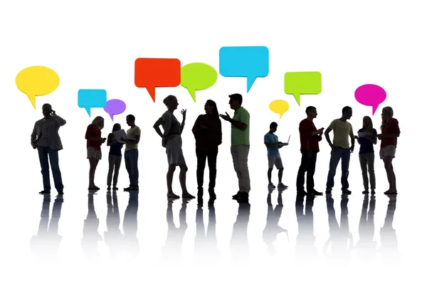 Group of People interacting — Stock Photo, Image