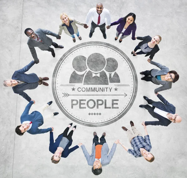 Business People Forming Circle — Stock Photo, Image