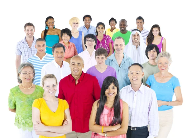 Gran grupo multiétnico de personas —  Fotos de Stock