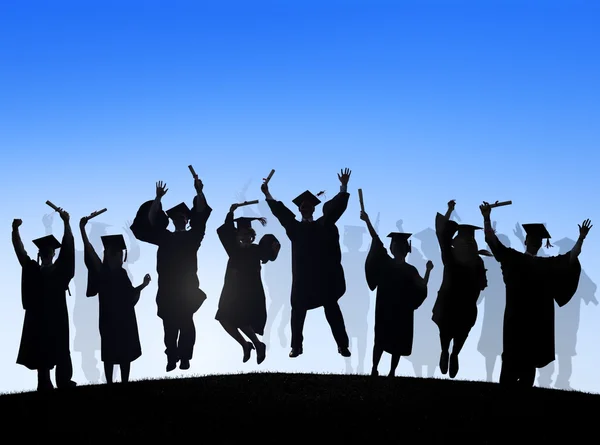 Students Celebrating Graduation — Stock Photo, Image