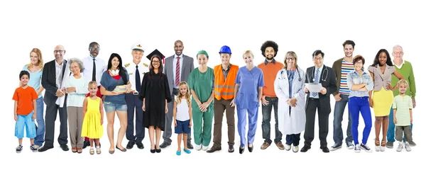 Multiethnic Diverse Mixed Occupation People — Stock Photo, Image