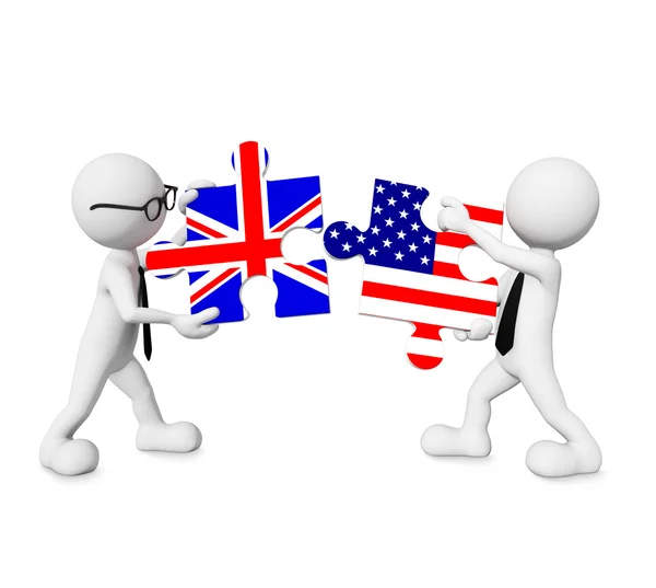 Anglie - Usa vztah — Stock fotografie