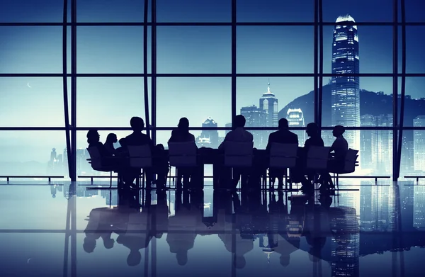 Reunião de Equipe de Negócios em Hong Kong — Fotografia de Stock