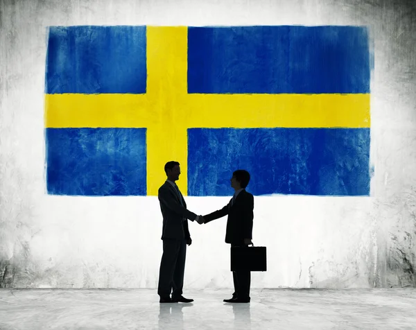 Zakenlieden strategische planning in Zweden. — Stockfoto