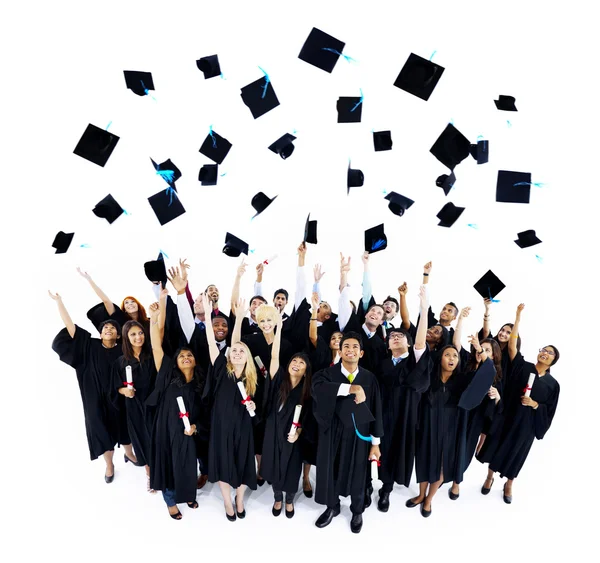 Sombreros de graduación — Foto de Stock