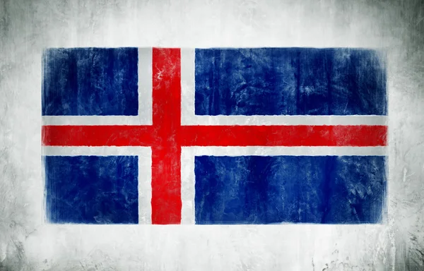 İzlanda Ulusal Bayrağı — Stok fotoğraf
