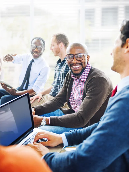 Man Looking at Camera during meeting — Stock Photo, Image