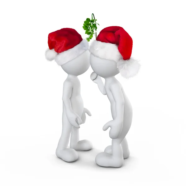 Two person celebrating on christmas — Stock Photo, Image