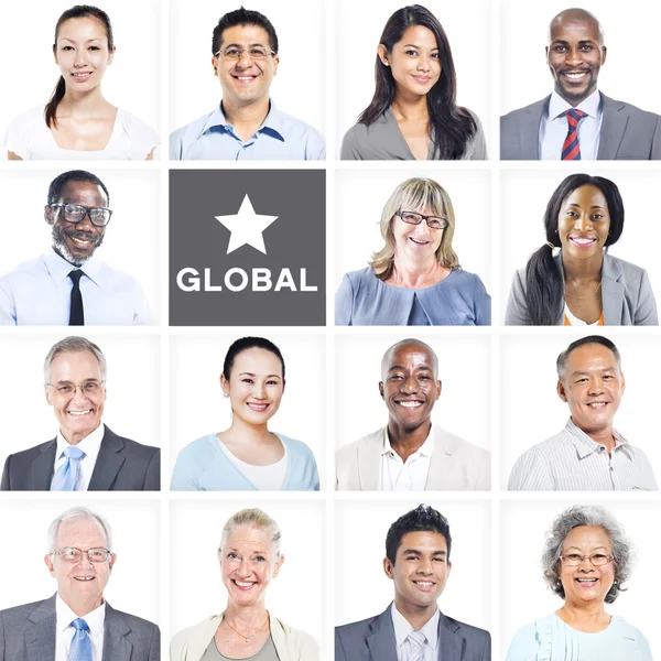 Des gens d'affaires multiethniques et diversifiés — Photo