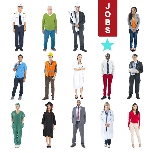 Group of Diverse Mixed Occupation People — Stock Photo, Image