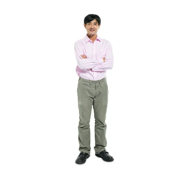 Confident Man Standing with Arms Crossed — Stock Photo, Image