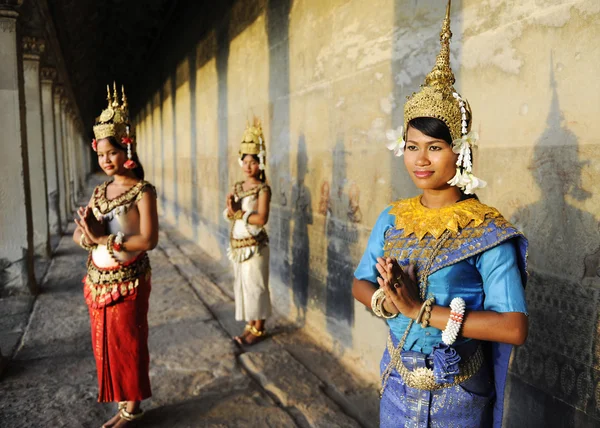 Estilo de saudação cambojano — Fotografia de Stock