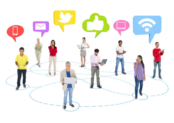 People Social Networking — Stock Photo, Image