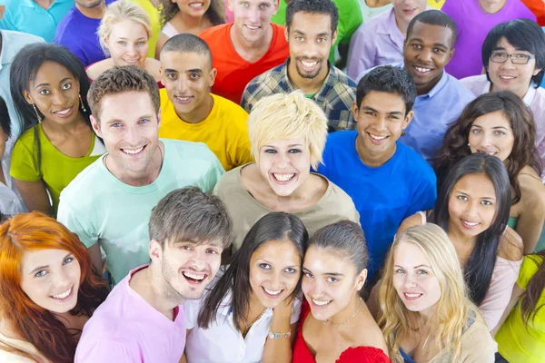 Grande Grupo de Estudantes — Fotografia de Stock