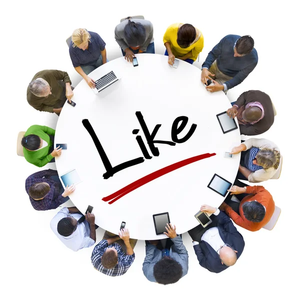 Persone Social Networking — Foto Stock