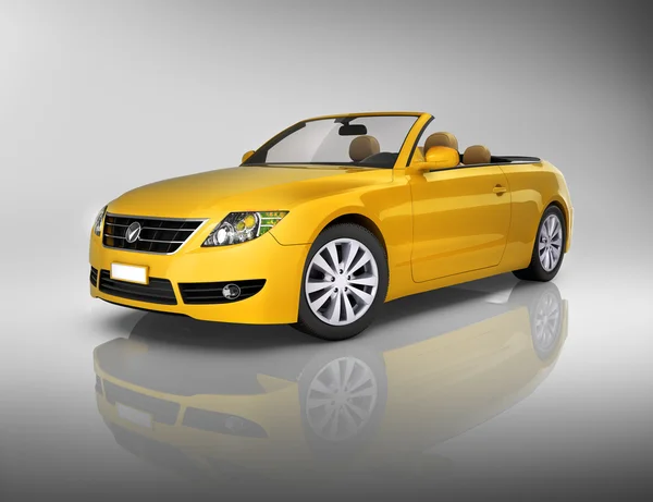 Yellow Convertible — Stock Photo, Image