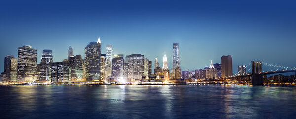 Panorama of New York city.