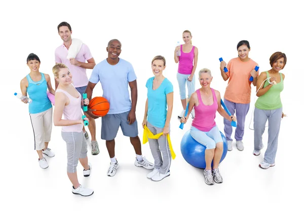 Gesunde Menschen in Fitness — Stockfoto