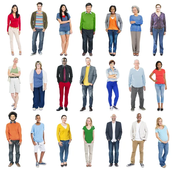 Gruppo delle Persone Multietniche Diverse — Foto Stock