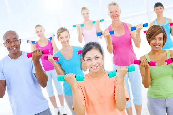 Healthy People in Fitness Stock Photo