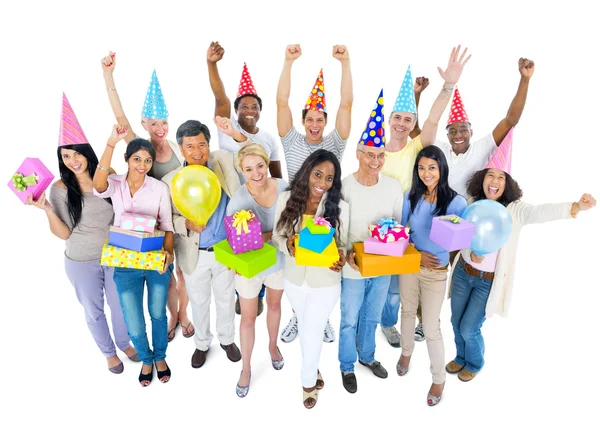 People Having A Party Stock Photo