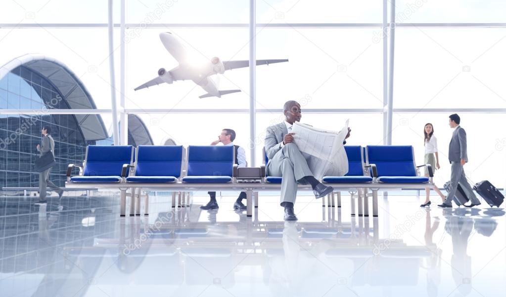 Group of People in the Airport