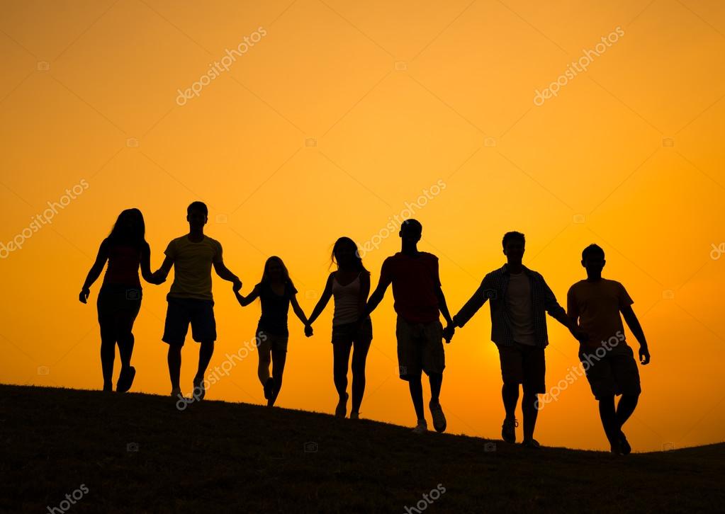 people holding hands