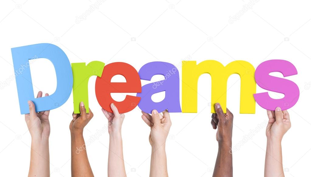 Group of Hands Holding Dreams