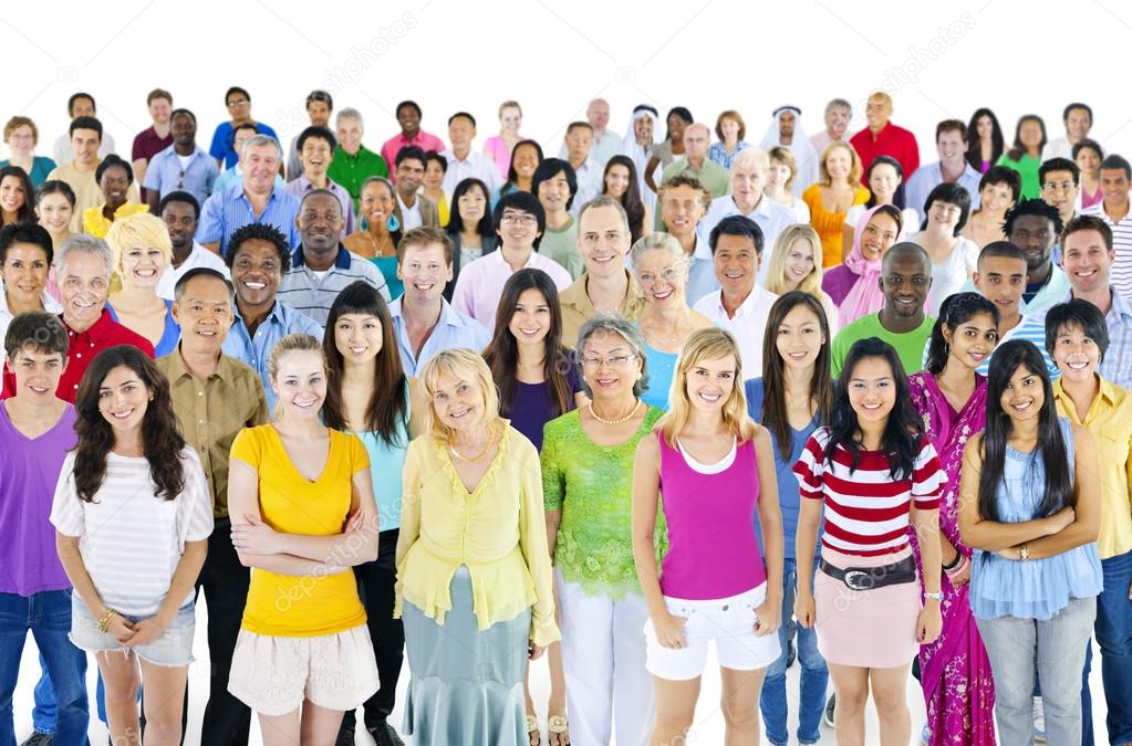 Large multi-ethnic group of people Stock Photo by ©Rawpixel 52463553