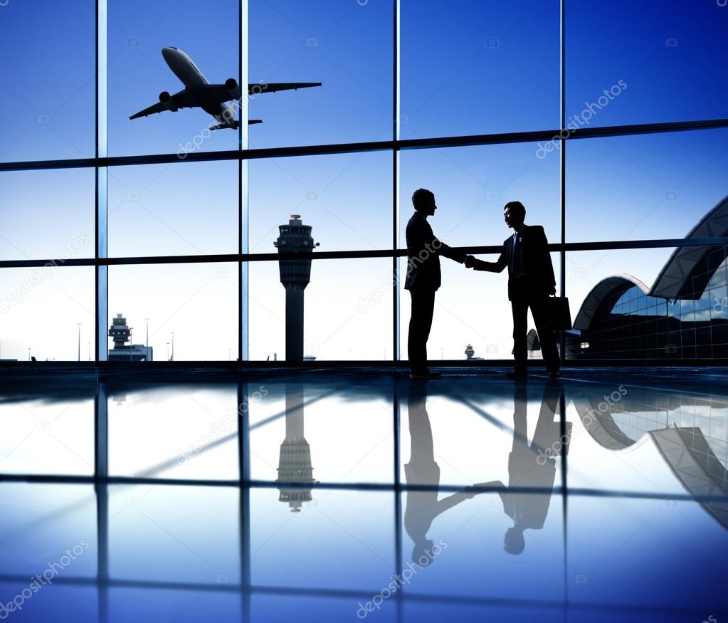 Two Businessman on an Airport