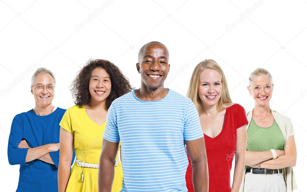 Multi-ethnic group of people
