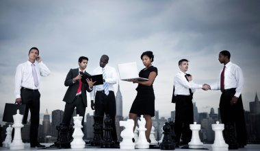 new York'ta iş toplantısı