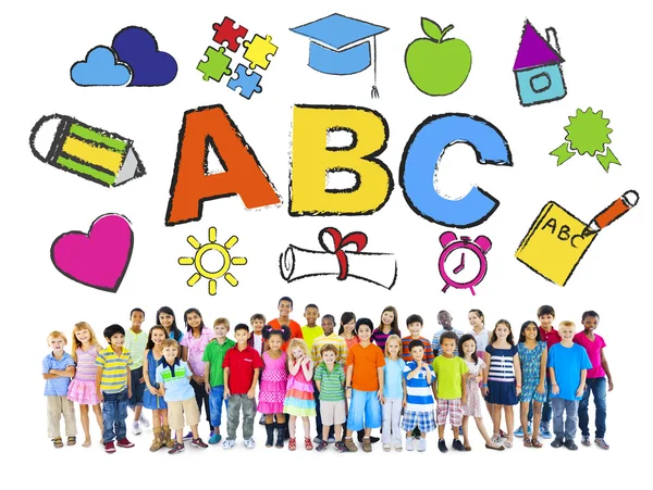 Group of Children and Education Concept — Stock Photo, Image