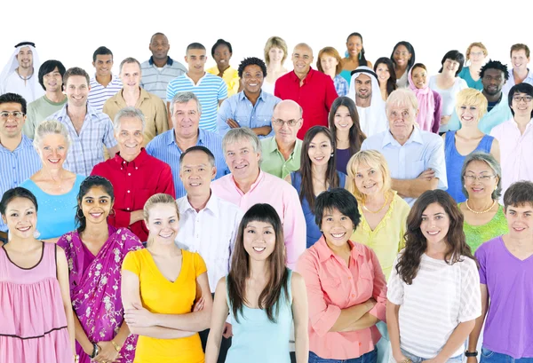 Gran grupo multiétnico de personas —  Fotos de Stock